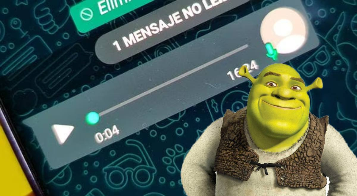 WhatsApp: truco para enviar divertidos audios con la voz de Shrek