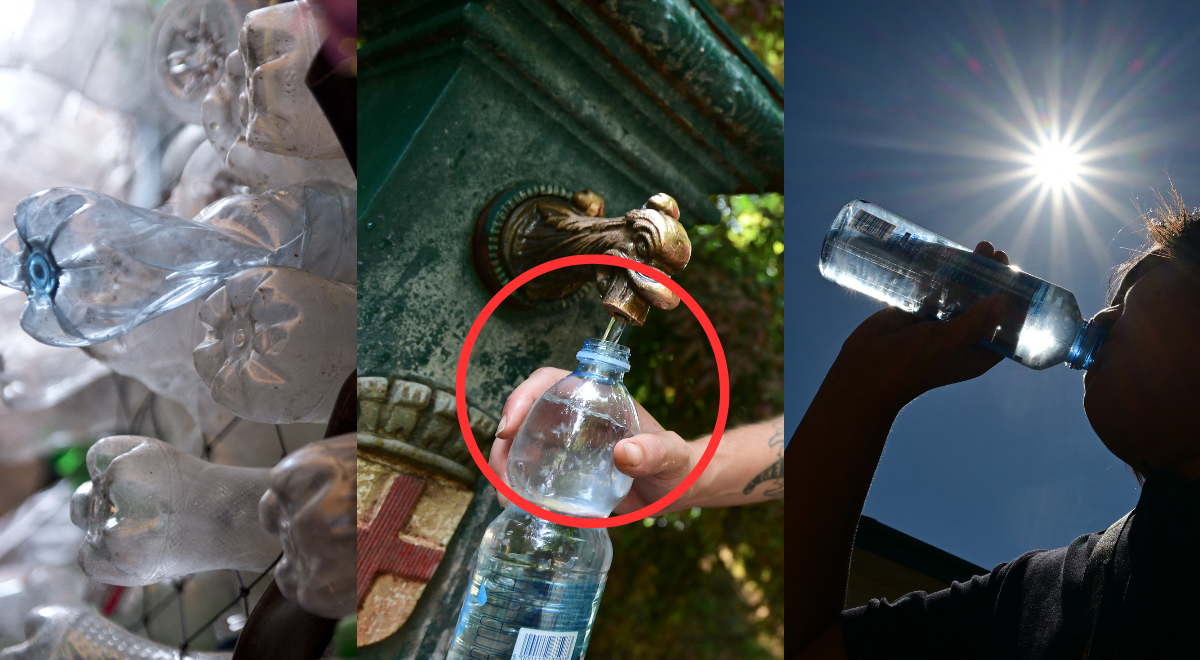 ¿Cuántas veces puedo llenar con agua una botella de plástico?