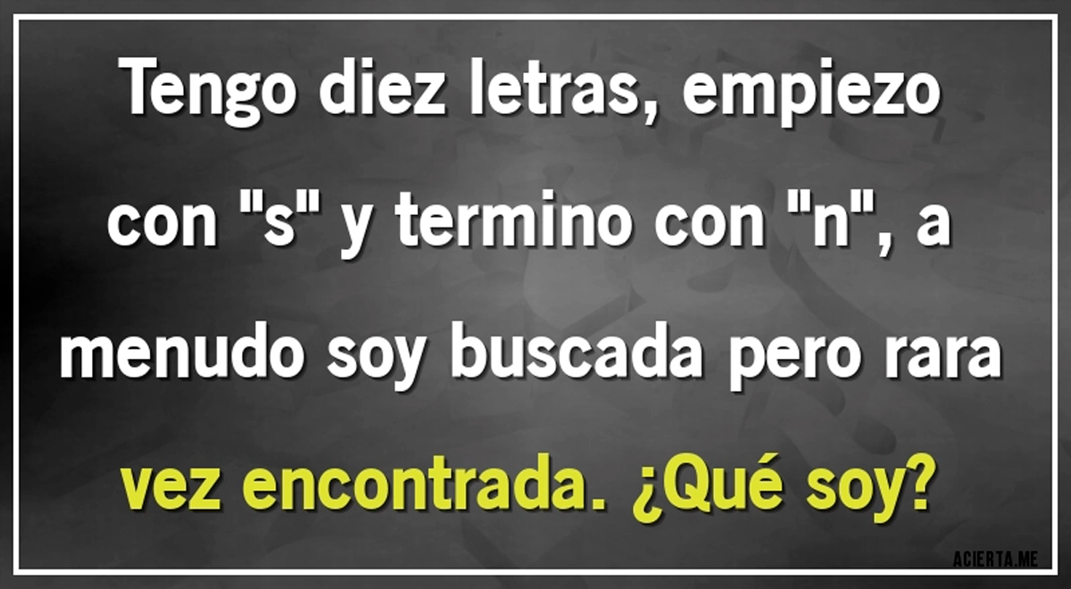 ¿Podrás adivinar qué soy? Solo tienes 5 segundos para resolver el acertijo extremo