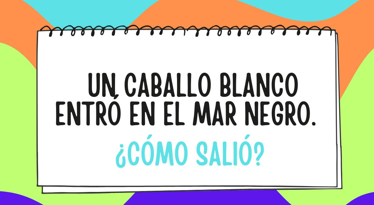 ¿Cómo salió el caballo blanco? Da con la respuesta correcta en menos de 5 segundos