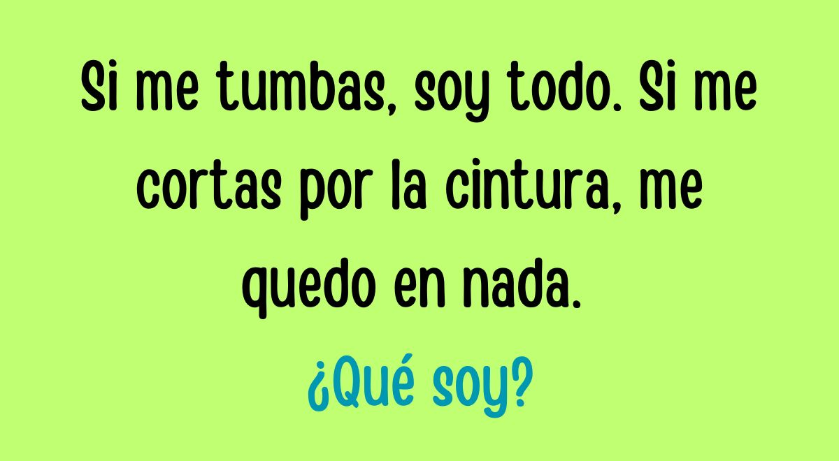 ¿Qué soy? Las MENTES BRILLANTES darán con la respuesta correcta en 10 segundos