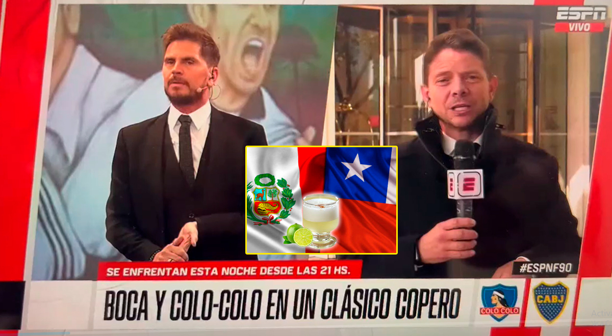 Periodista de ESPN afirma que el pisco sour es chileno en plena transmisión EN VIVO