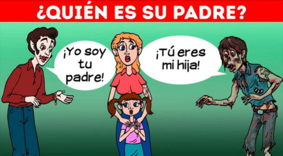 ¿Quién es su padre? Si eres MUY INTELIGENTE superarás este misterioso ACERTIJO VISUAL