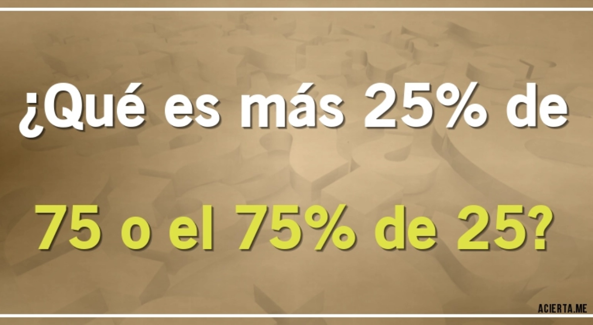 ¿Serás capaz de resolver este problema matemático? Si eres un CRACK supéralo en 8 segundos