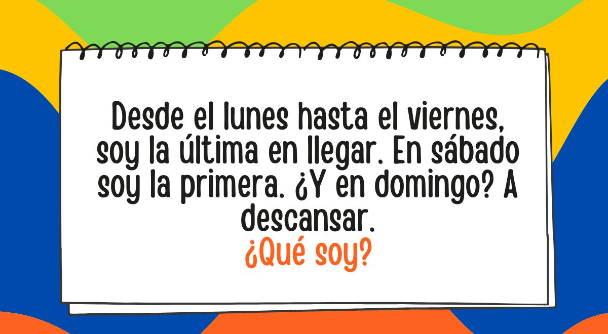 ¡Tienes una oportunidad! Lee el enunciado y resuelve la adivinanza en 5 segundos