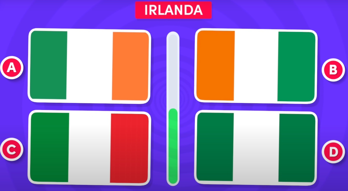 ¿Cuál es la bandera de Irlanda? Encuéntrala en 5 segundos y descubre si eres un GENIO
