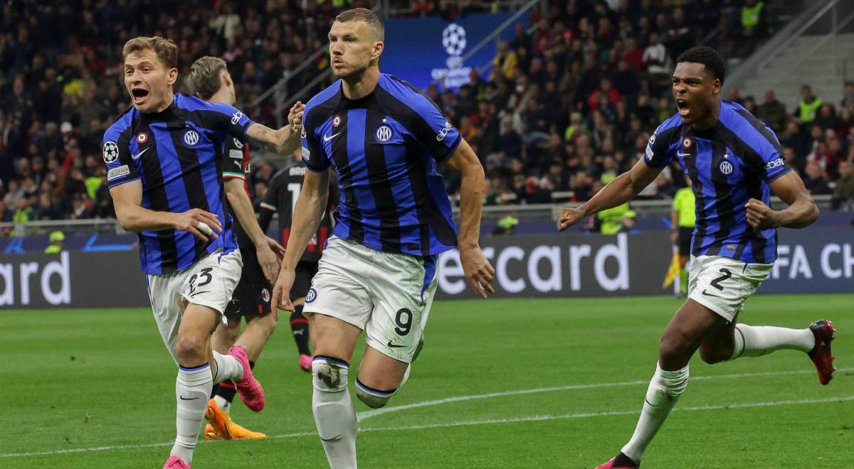 Inter dio el primer golpe y ganó 2-0 al Milan por la ida de semifinales de Champions League