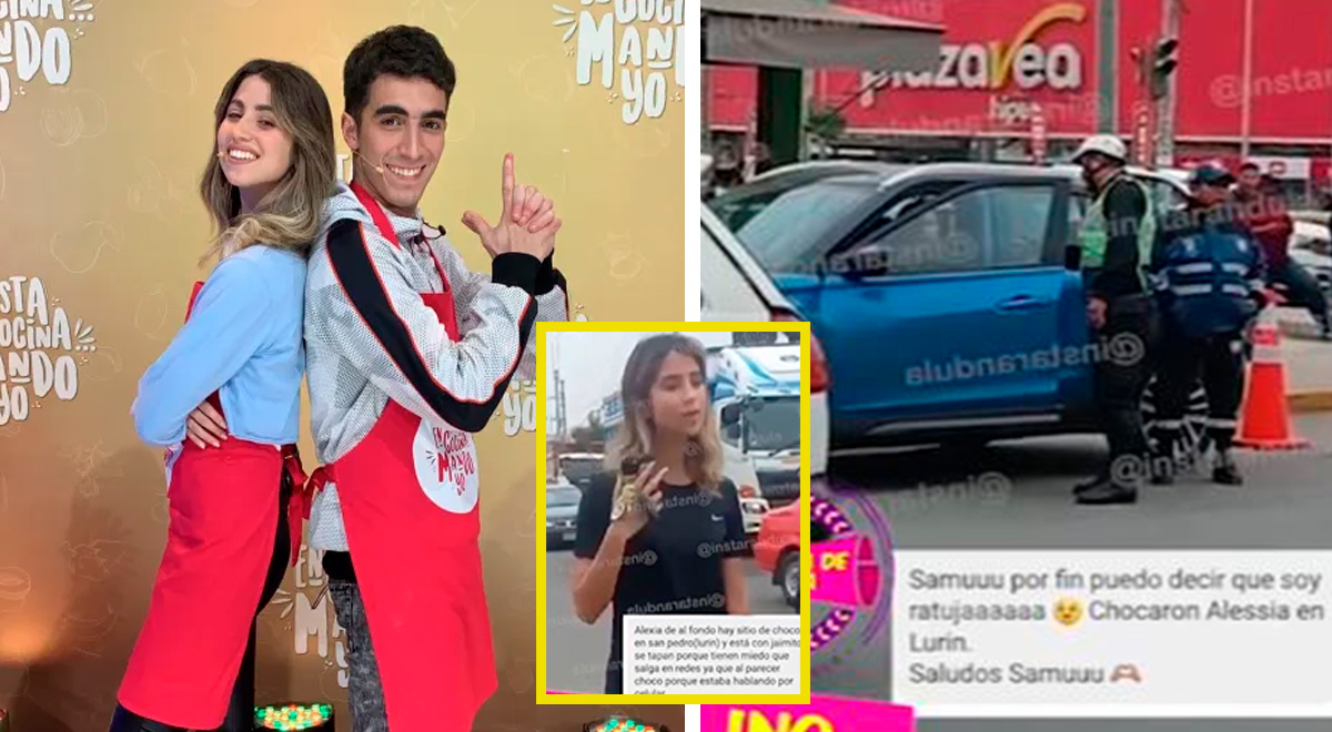 Karime Scander y Jorge Guerra, 'Jimmy y Alessia' de AFHS, sufren accidente vehicular