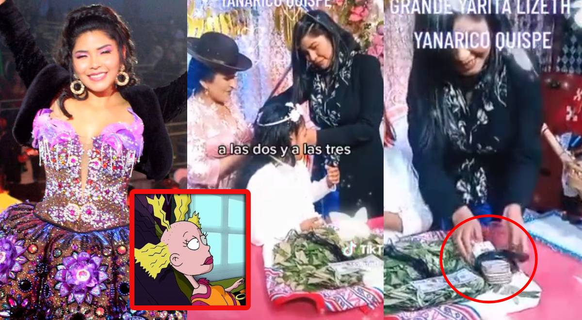 Yarita Lizeth regaló un fajo de dinero en tradicional corte de pelo: 