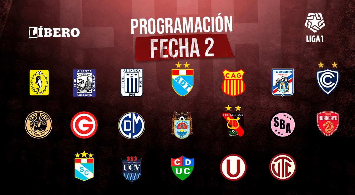 Liga 1 2023: programación de partidos de la fecha 2 del Torneo Apertura