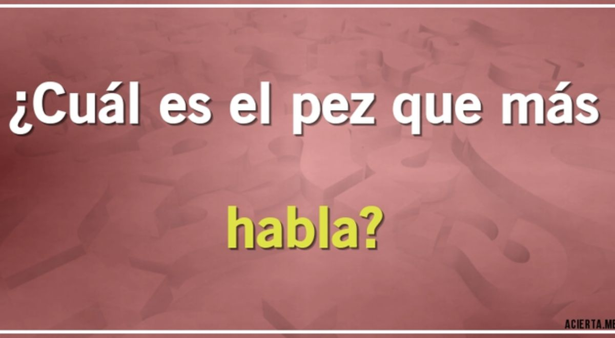 ¿Cuál es el pez? Solo un 'CRACK' resuelve el ACERTIJO EXTREMO en 5 segundos