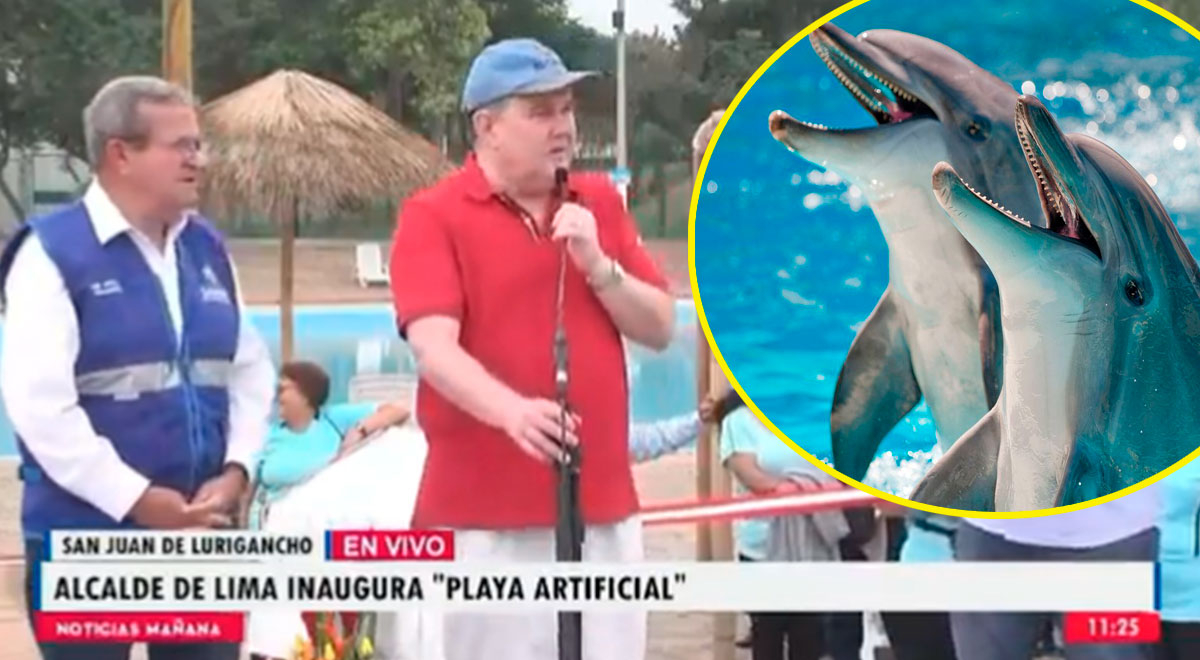 Rafael López Aliaga promete traer 'delfines' para la playa artificial de SJL
