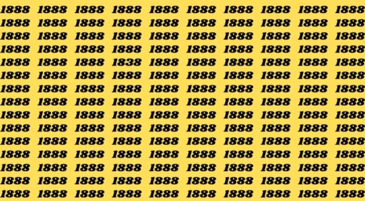 RETO VISUAL para BUENOS OBSERVADORES: encuentra el número 1838 en 6 segundos