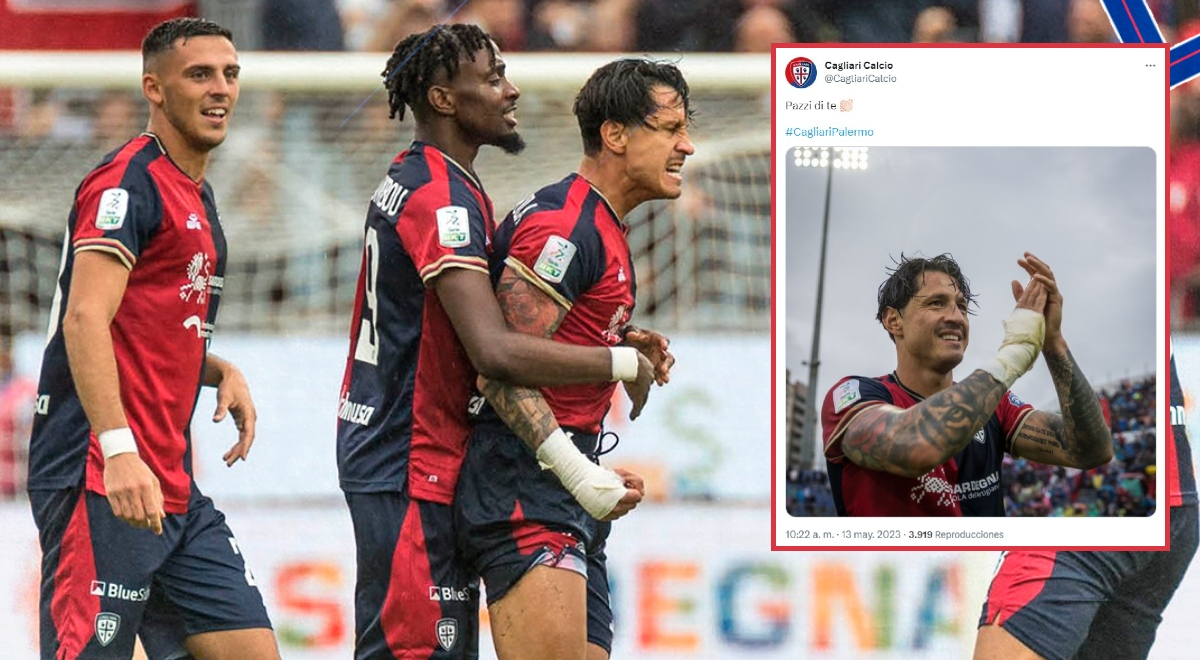 Cagliari y su emotiva dedicatoria a Lapadula tras golazo que marcó a Palermo: 