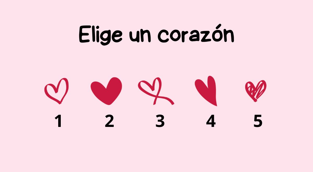 ¿Cómo eres en una relación? Elige un corazón y descubre rasgos de tu personalidad