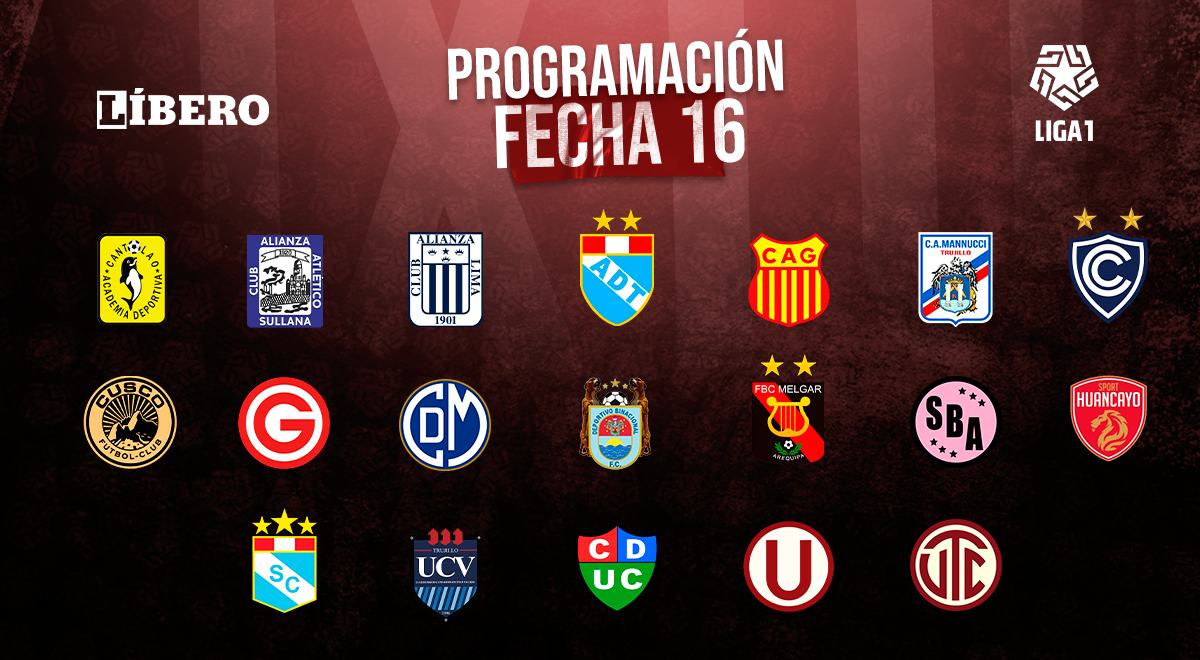 Liga 1 2023: programación y resultados EN VIVO de la fecha 16 del Torneo Apertura