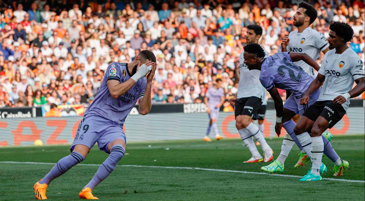 Real Madrid perdió 1-0 ante Valencia por LaLiga Santander y descendió a la tercera posición