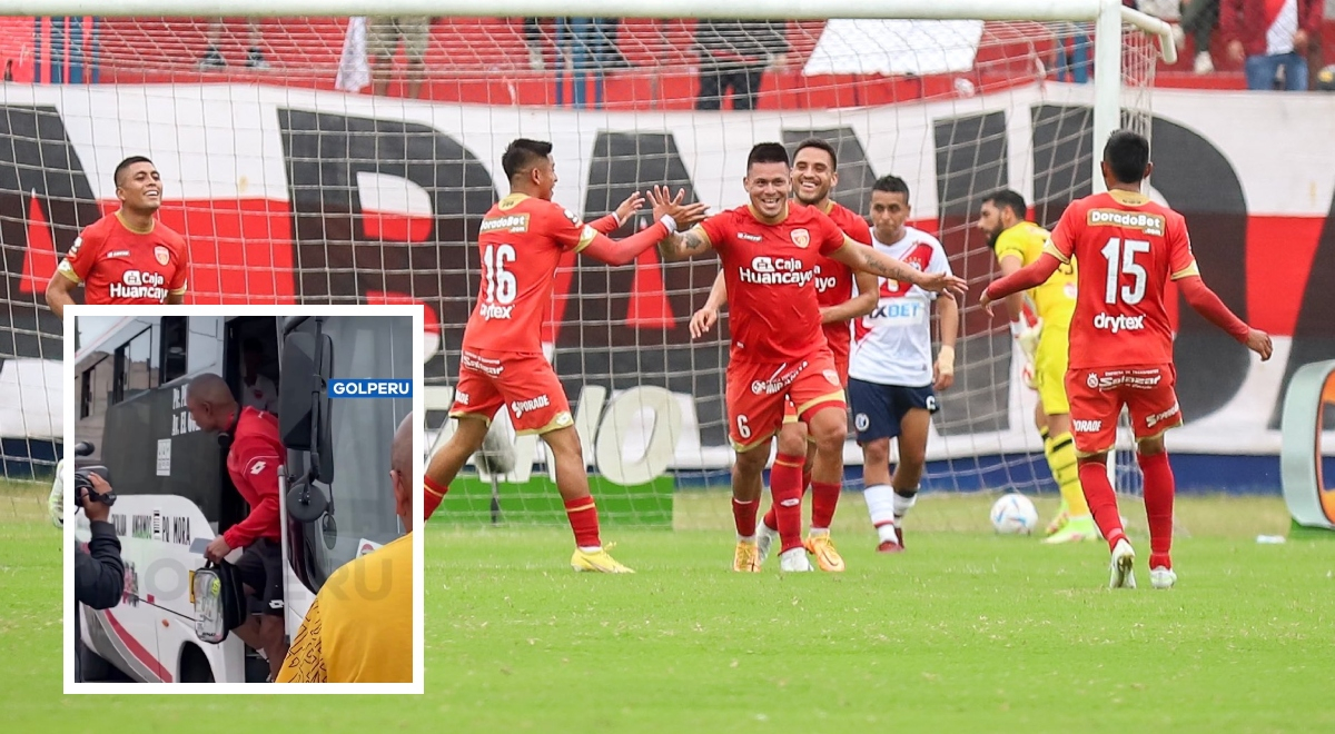 ¡Insólito! Plantel de Sport Huancayo llegó en micro al partido contra Deportivo Municipal
