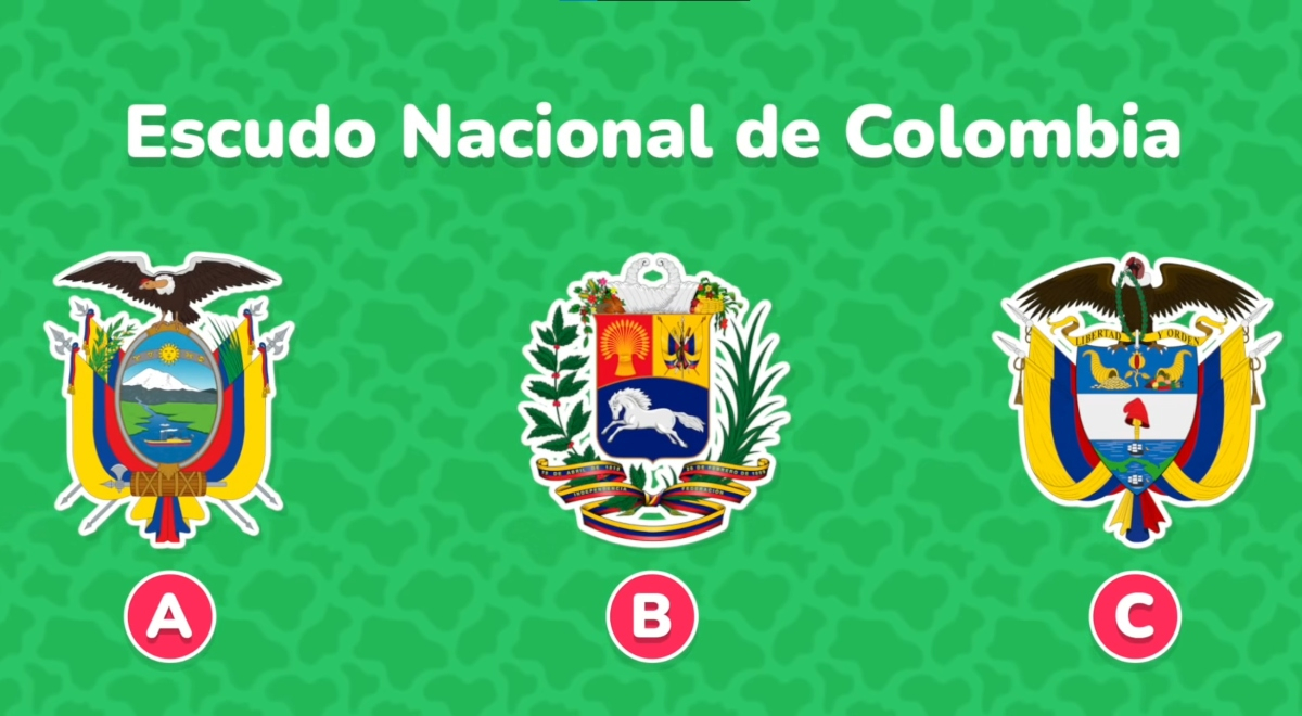 ¿Cuál es el Escudo Nacional de Colombia? Demuestra tu INTELIGENCIA en tan solo 5 segundos
