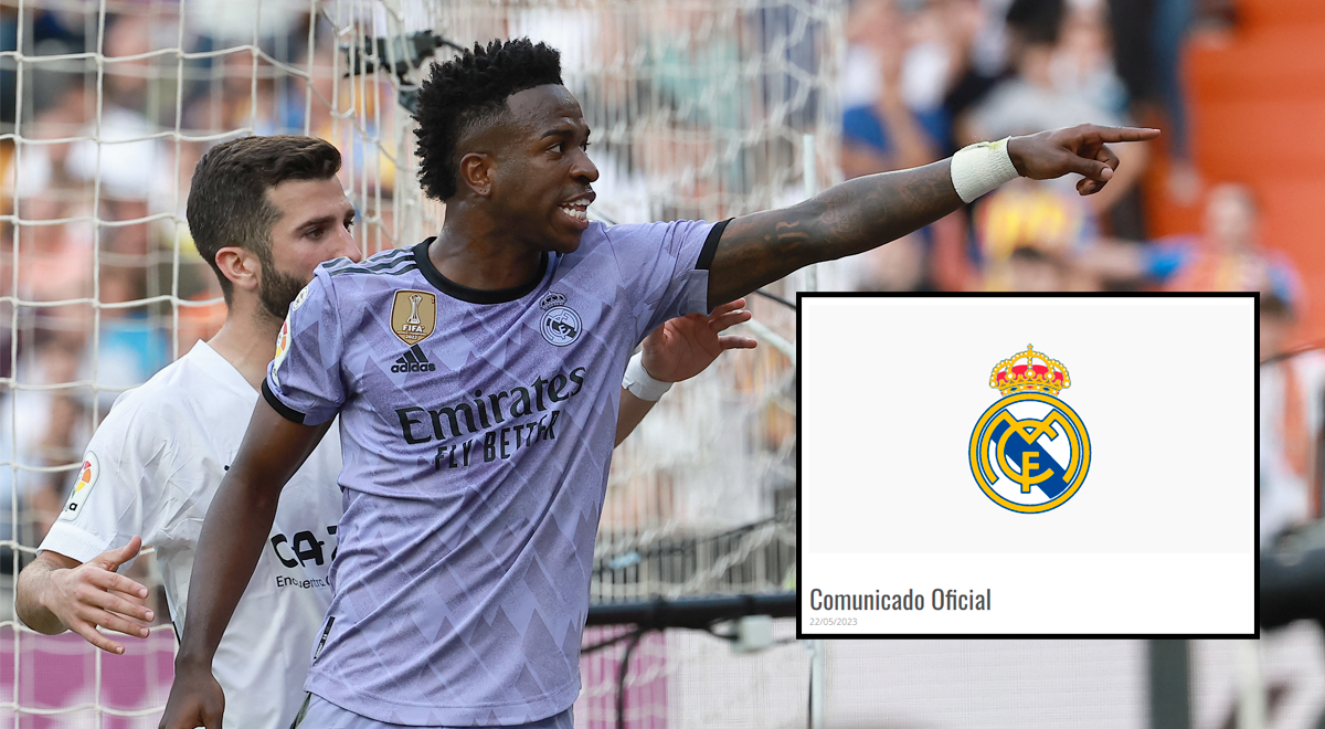 Real Madrid publicó tajante comunicado ante los actos de racismo sufridos por Vinícius