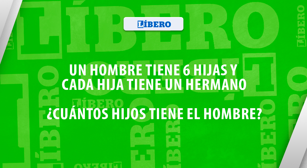 ¿Cuántos hijos tiene el hombre? Demuestra tu capacidad cognitiva con este acertijo