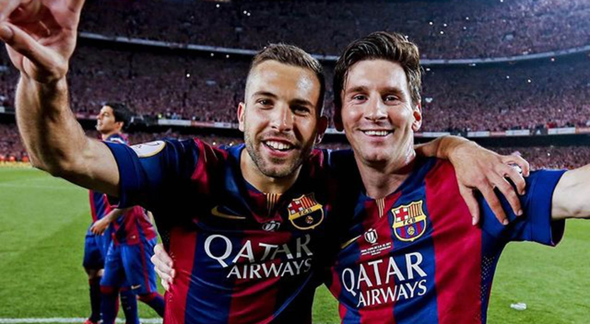 Lionel Messi y su emotivo mensaje a Jordi Alba: 