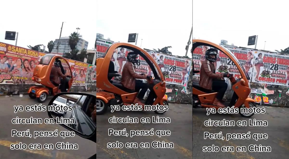 Solo pasa en Perú: muchacho sorprende al pasear en las calles de Lima con moto futurista