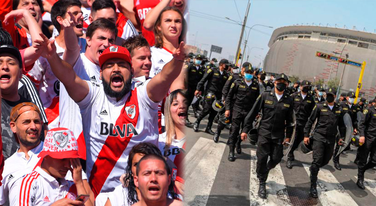 Hinchas de River Plate tuvieron fuerte enfrentamiento con la Policía en el Estadio Nacional