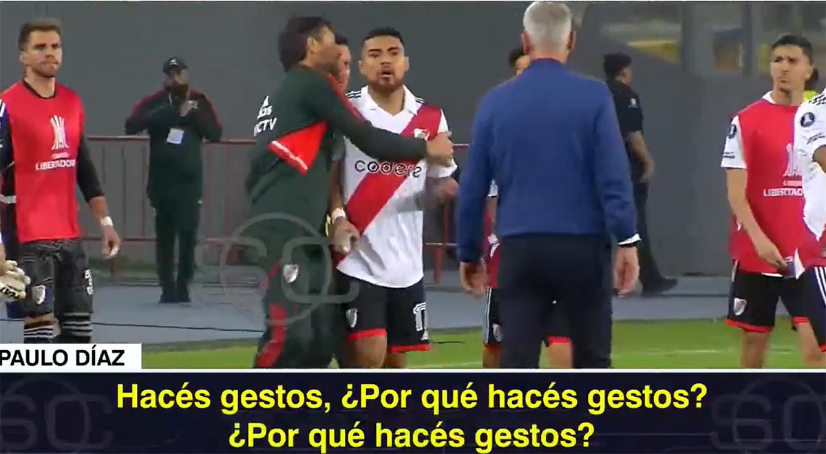 The conversation between Díaz and Tiago Nunes was leaked, triggering the fight between Cristal and River.