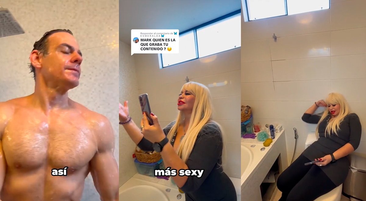 Susy Díaz graba a Mark Vito semidesnudo en la ducha: 