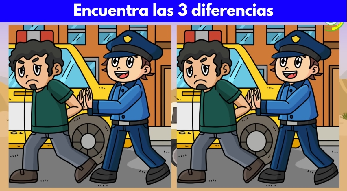 Can you spot the 3 differences? Only a BRILLIANT mind can solve this challenge.