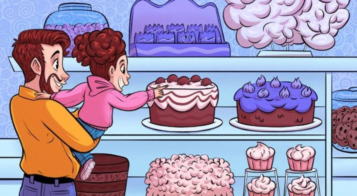 ¿Qué es lo extraño en la pastelería? Encuentra los rostros escondidos entre los dulces