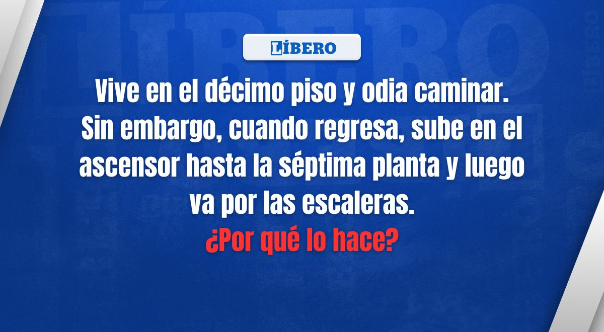 ¿Por qué lo hace? Lee el ACERTIJO VIRAL y responde en menos de 10 segundos