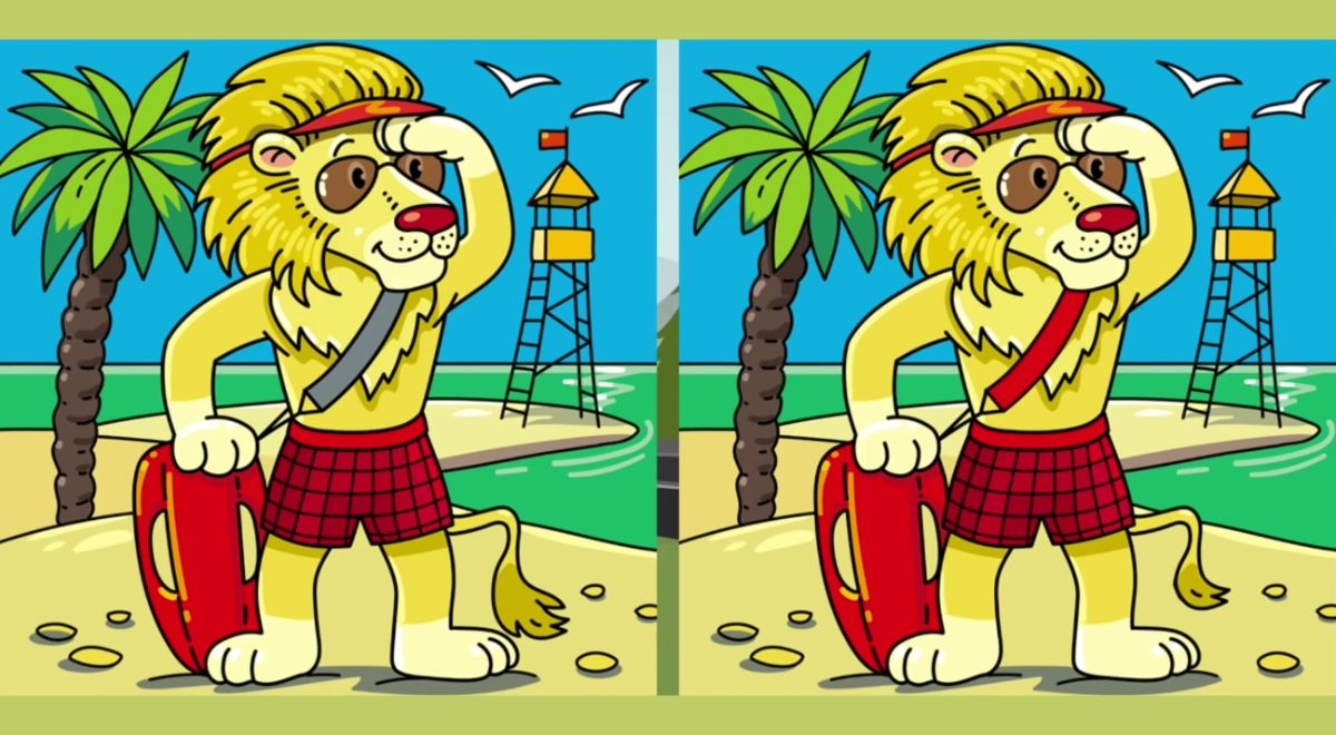¿Encontrarás las 3 diferencias entre los leones? El 3% lo logró en 7 segundos