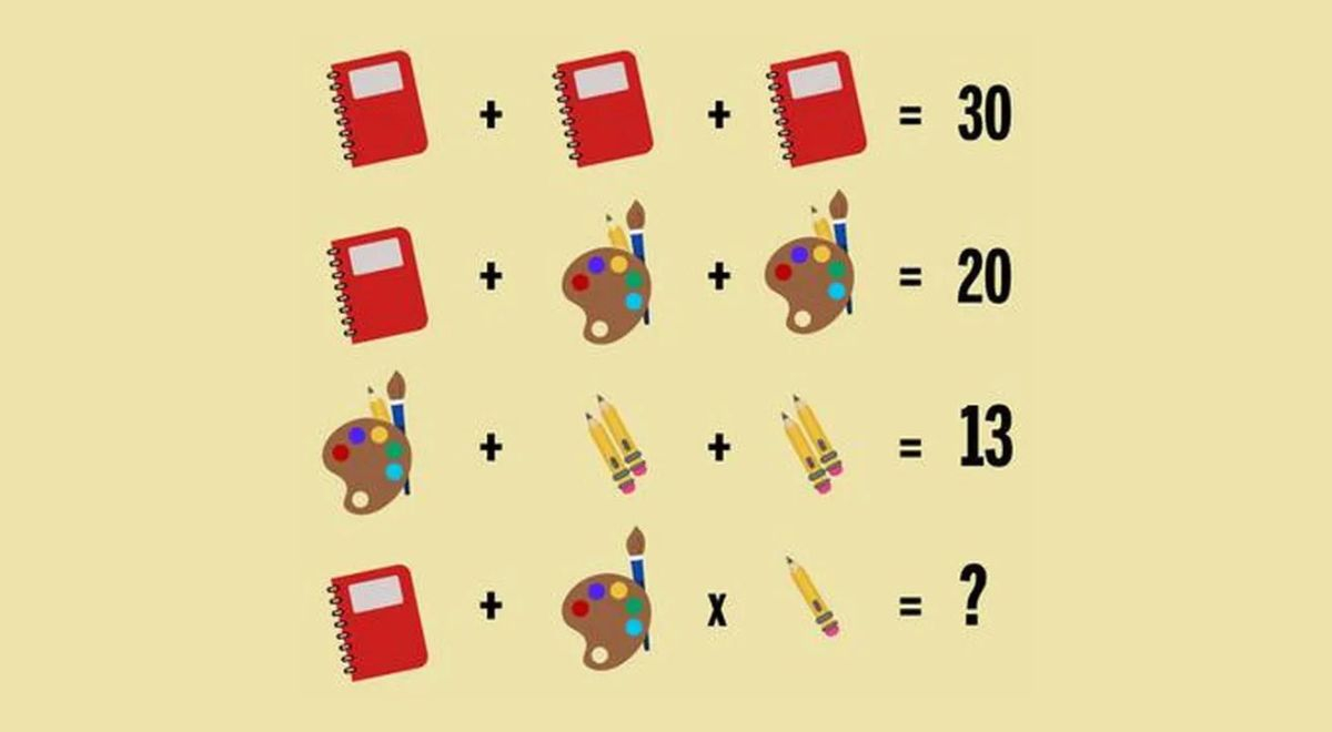 ¿Cuál es el total de la última ecuación? Resuelve el ejercicio matemático en 20 segundos