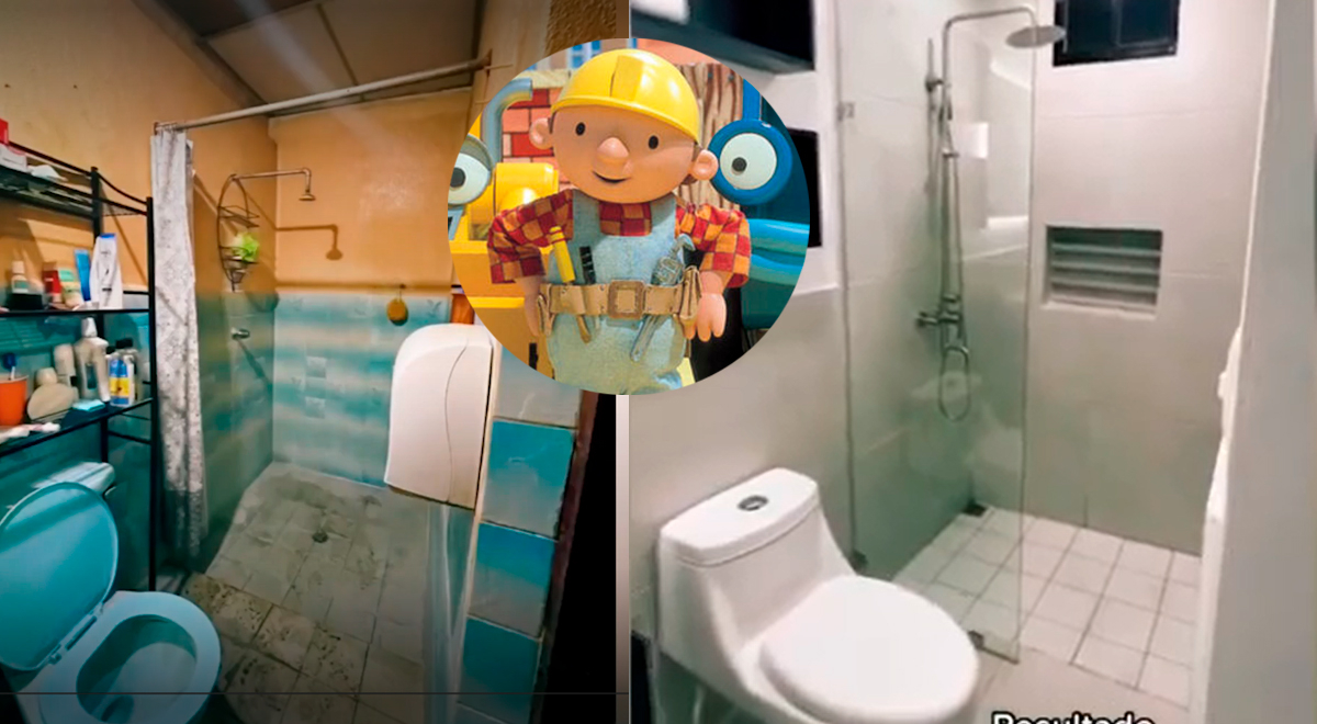 Quiere renovar su baño, albañiles activan el modo 'Bob el constructor' y acabado deja en shock