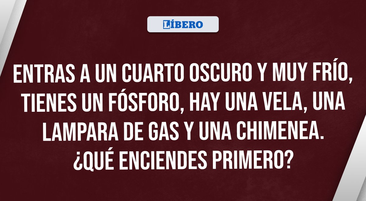 ¿Qué enciendes primero? El 97% se equivocó increíblemente en su respuesta