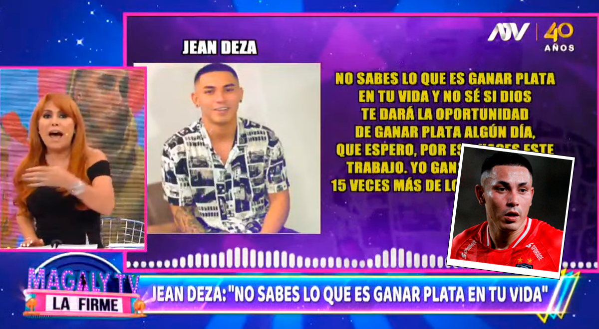 Magaly Medina pide a Jorge Benavides que contrate a Jean Deza: 