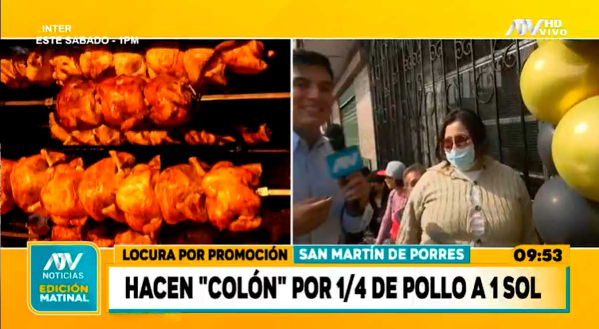 Peruana 'acampa' desde las 4 am por 1/4 de pollo a la brasa a 1 sol: 