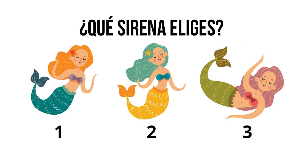 La sirena que elijas de este test visual definirá cuál sería tu poder en el mar