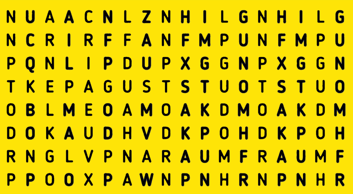 ¿Podrás hallar la palabra escondida? Ubica el término 'caballo' en solo 12 segundos