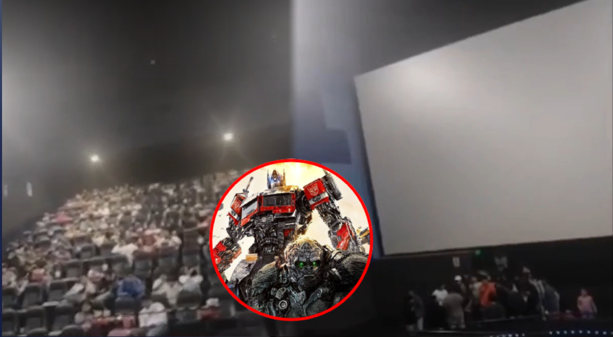 Van al cine a ver el pre estreno de Transformers y se quedan sin luz en plena película