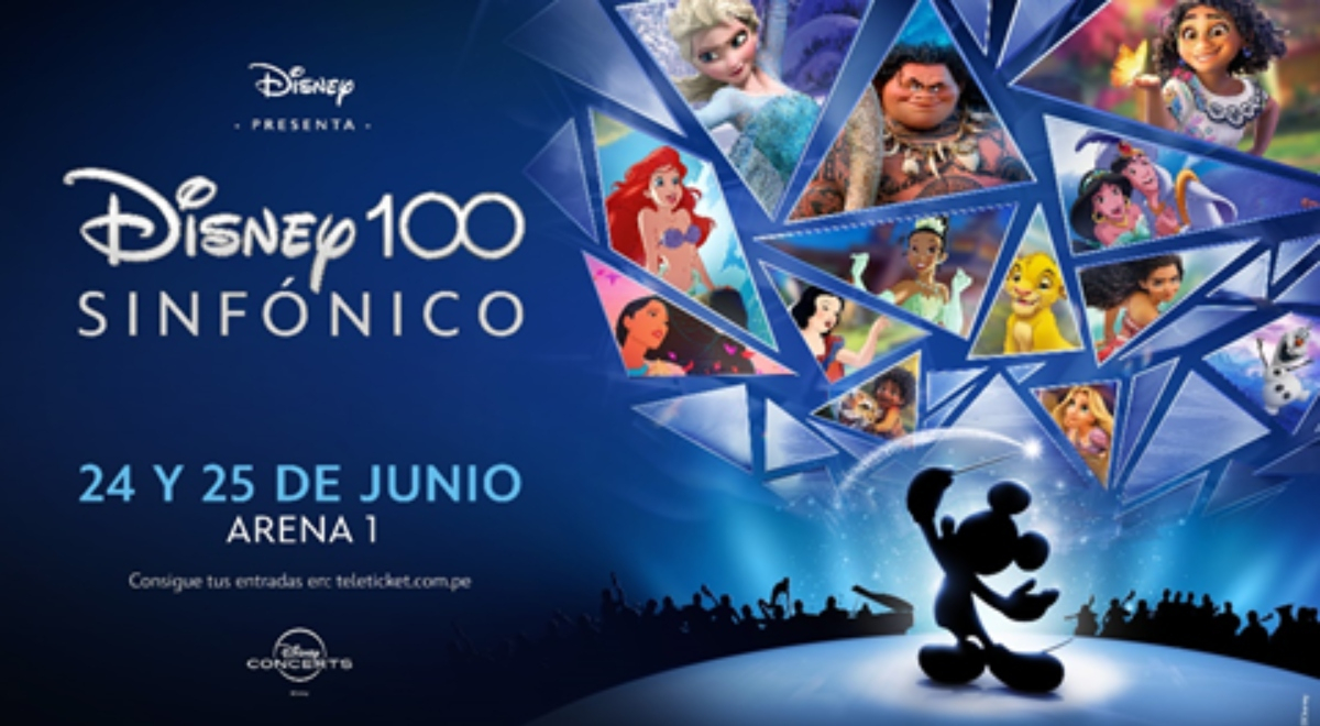 Disney 100 Sinfónico llega al Perú: espectáculo se realizará en Lima el 24 y 25 de junio