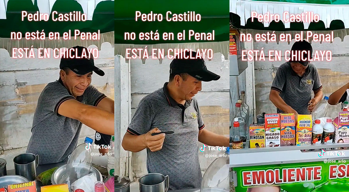 Encuentran al doble de Pedro Castillo vendiendo emoliente en Chiclayo