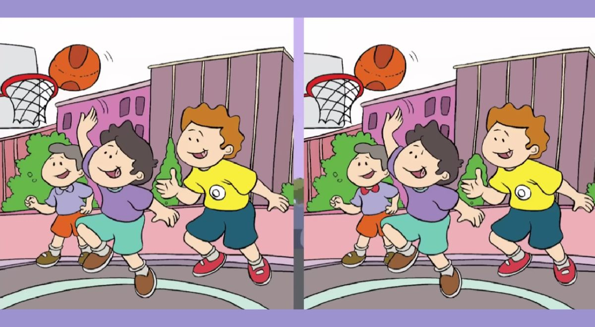 Encuentra en 7 segundos las 3 desigualdades de los niños basquetbolistas