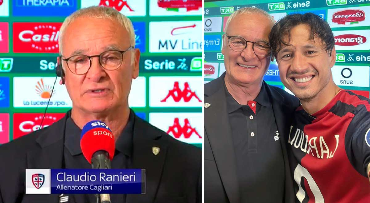 Ranieri reveló su discurso a Lapadula y al plantel de Cagliari antes de lograr el ascenso