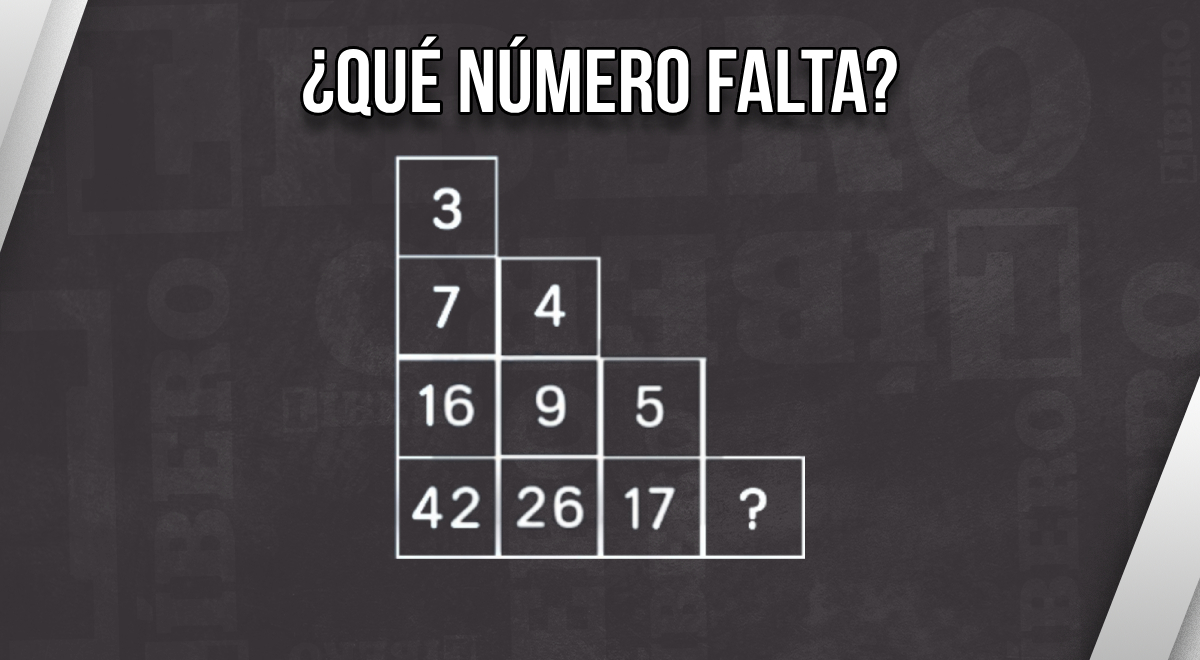 El reto matemático que explotará tu cabeza: descifra cuál es la respuesta en solo 7 segundos