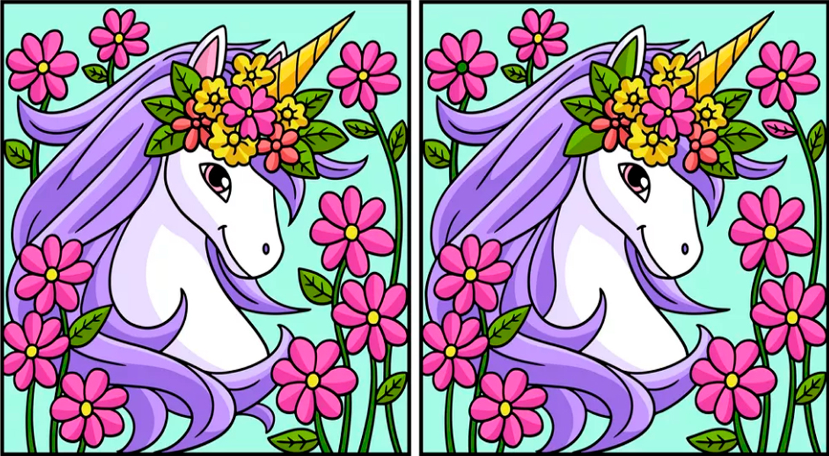 ¿Eres capaz de encontrar las 8 diferencias entre los unicornios en tan solo 12 segundos?