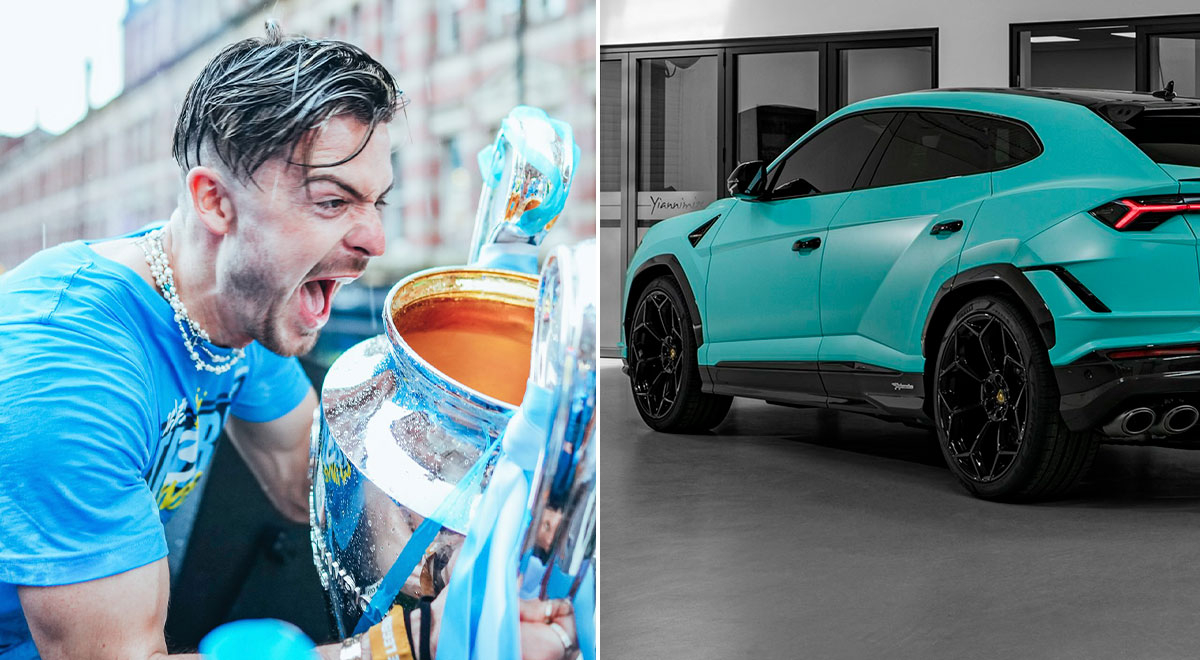 ¿Cuánto cuesta el lujoso Lamborghini de Grealish que tiene los colores del Manchester City?