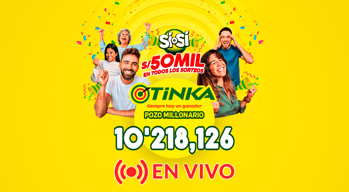 La Tinka EN VIVO resultados y números ganadores de hoy, miércoles 26